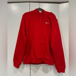 Nike Red Pullover Fleece Hoodie
